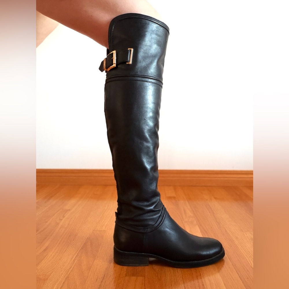 Vince Camuto Fantasia Leather Riding Boots